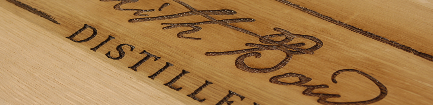 Engraved wood